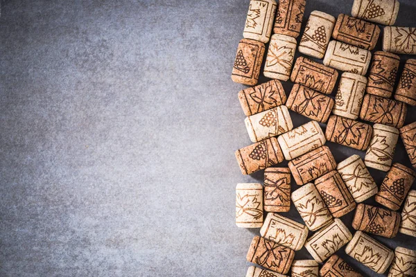 Wine corks border background — Stock Photo, Image