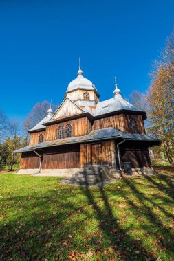 Ahşap kilisede Ortodoks: Chmiel, Bieszczady, Polonya