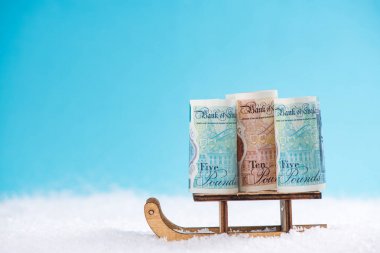İngiliz para, siber Pazartesi, siyah Cuma Noel satış kavramı