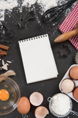 Pişirme tarifi mockup gıda çerçeve