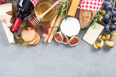 Healthy italinan brunch,border background