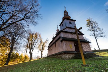 Ahşap kilisede Ortodoks: Radoszyce, Bieszczady, Polonya