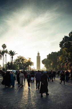 Koutoubia cami günbatımı.