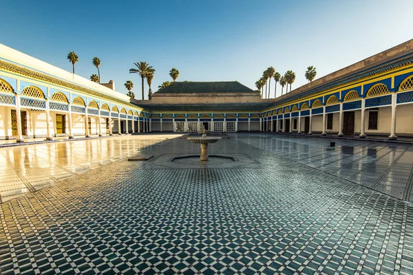 Beautiful courtyard in Bahia Palace,Morocco — Stock Photo, Image