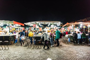 Geceleri sokak gıda durak Fas