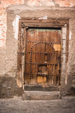 Rustik Ahşap evin kapıları Marrakesh, Morocco