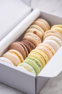 Renkli Pastel Kurabiyeli Kutu