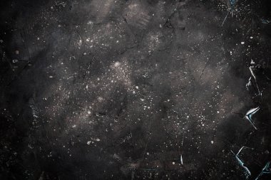 Koyu Beton Yıpranmış Çatlaklar ve Doku Arkaplanı.