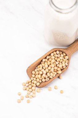 Alternatif Sütsüz Soya ya da Soya Sütü. Diyet ve Beslenme Konsepti.