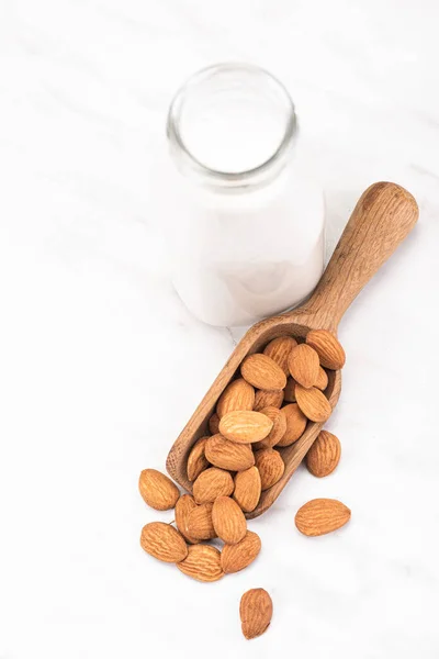 Almond Milk Alternatif Non Dairy Oraganic Milk Tanaman Makanan Berbasis — Stok Foto