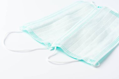 Tıbbi yüz maskesi. Coronavirus Salgınında Doktor Koruması.