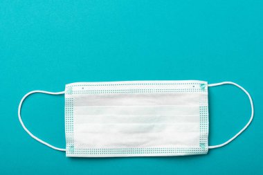 Cerrahi Yüz Maskesi. Coronavirus Covid-19 Enfeksiyonundan Kişisel Koruma.