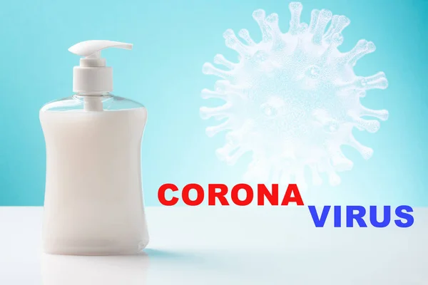 Coronavirus Copy Space Information Board — Stock Photo, Image