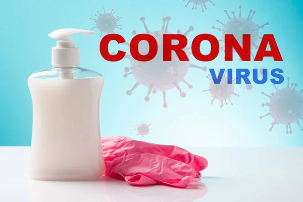Coronavirus Copy Space Information Board — Stock Photo, Image