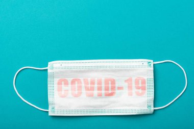 Cerrahi Yüz Maskesi. Coronavirus Covid-19 Enfeksiyonundan Kişisel Koruma.