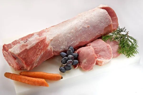 Färskt Kött Bordet — Stockfoto