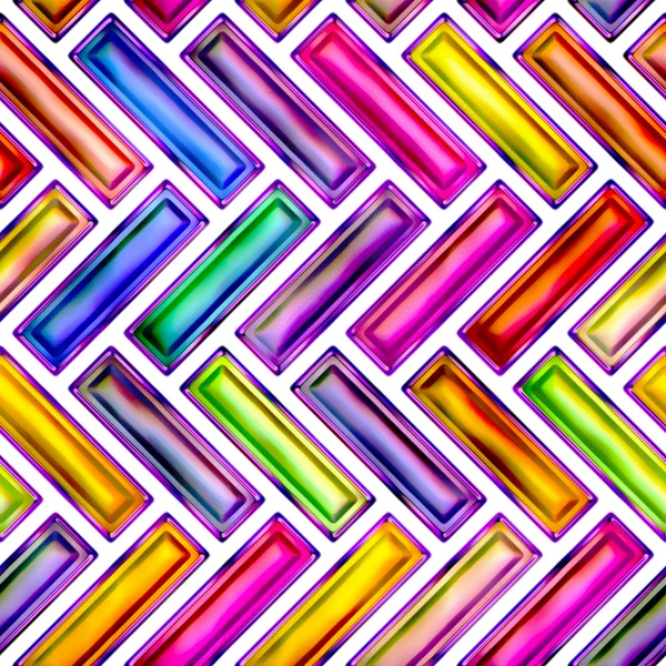 Seamless texture of abstract bright shiny colorful geometric shapes — Stock Photo, Image