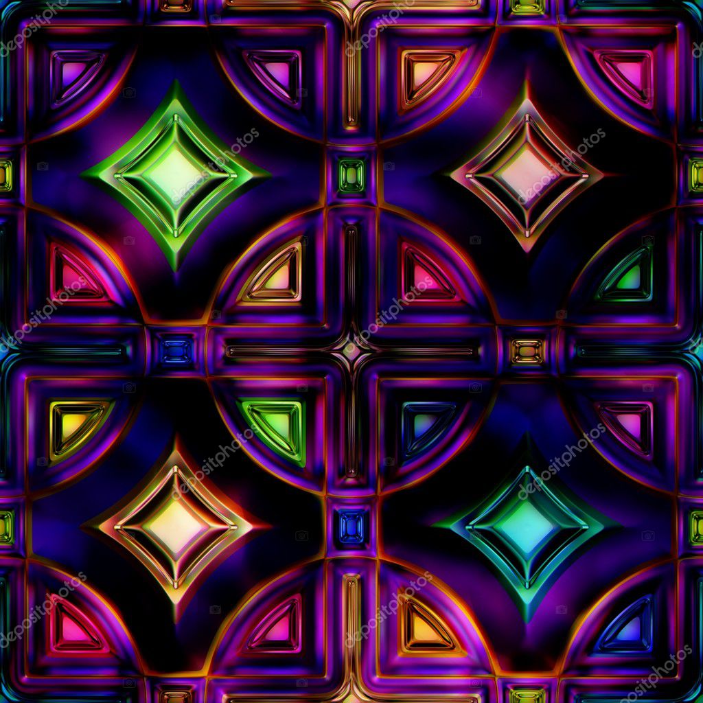 Seamless texture stained-glass window Stock Photo by ©LLEPOD 125232192