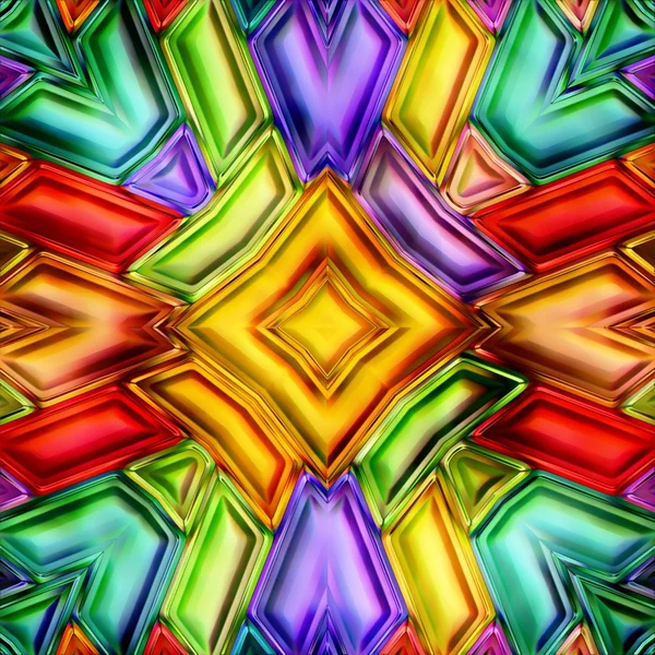 Απρόσκοπτη υφή αφηρημένων φωτεινών λαμπερών χρωμάτων γεωμετρικών σχημάτων — Φωτογραφία Αρχείου