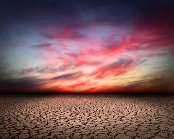 Desert paysage fissure fond — Photo