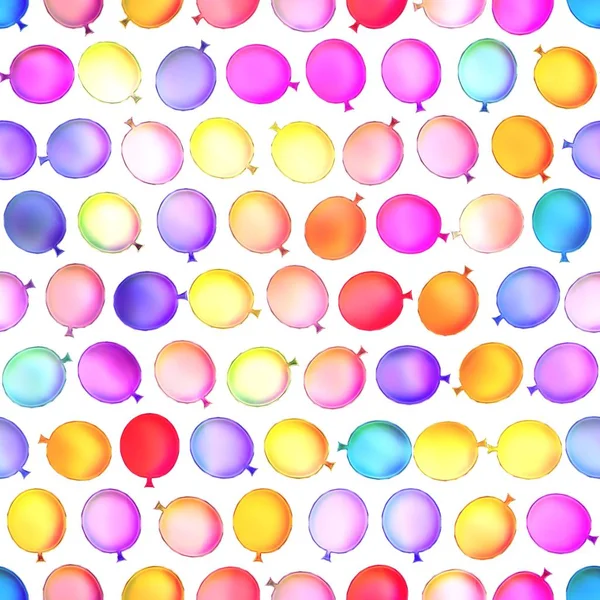 Seamless texture of abstract bright shiny colorful balloons, — Stock Photo, Image