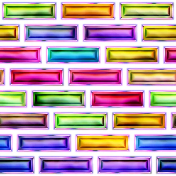 Seamless texture of abstract bright shiny colorful geometric shapes — Stock Photo, Image