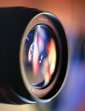 lens makro fotoğraf renkli yansımalar.