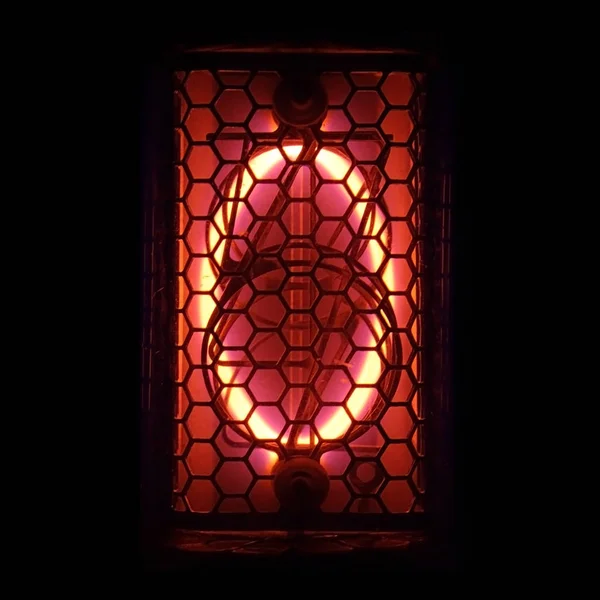 Nixie Tube Indikator für die Zahlen Retro-Stil. Ziffer 0 — Stockfoto