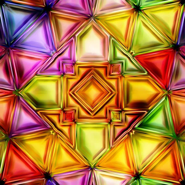 Struttura senza cuciture di astratto brillante brillante forme geometriche colorate — Foto Stock