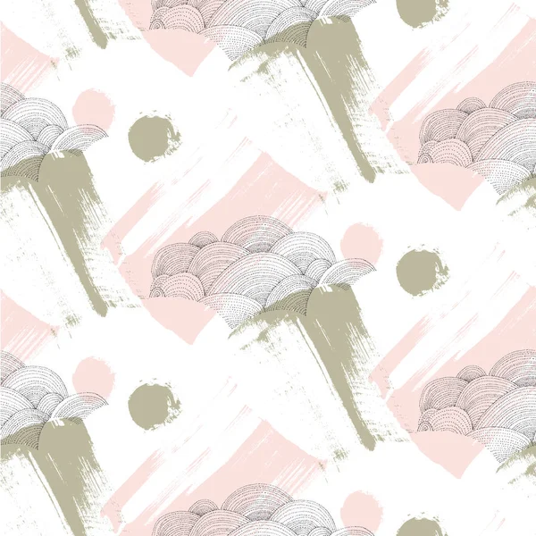 Rain pattern with brush textures. — Stock Photo, Image