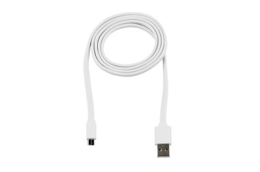 Beyaz usb-kablo mikro usb izole