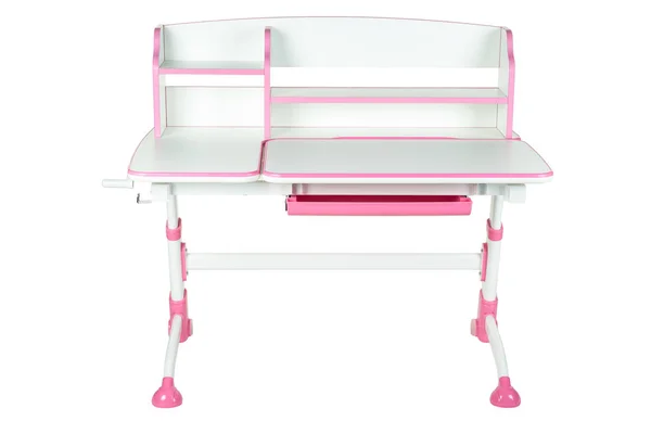 Pink school desk — Stock Photo, Image