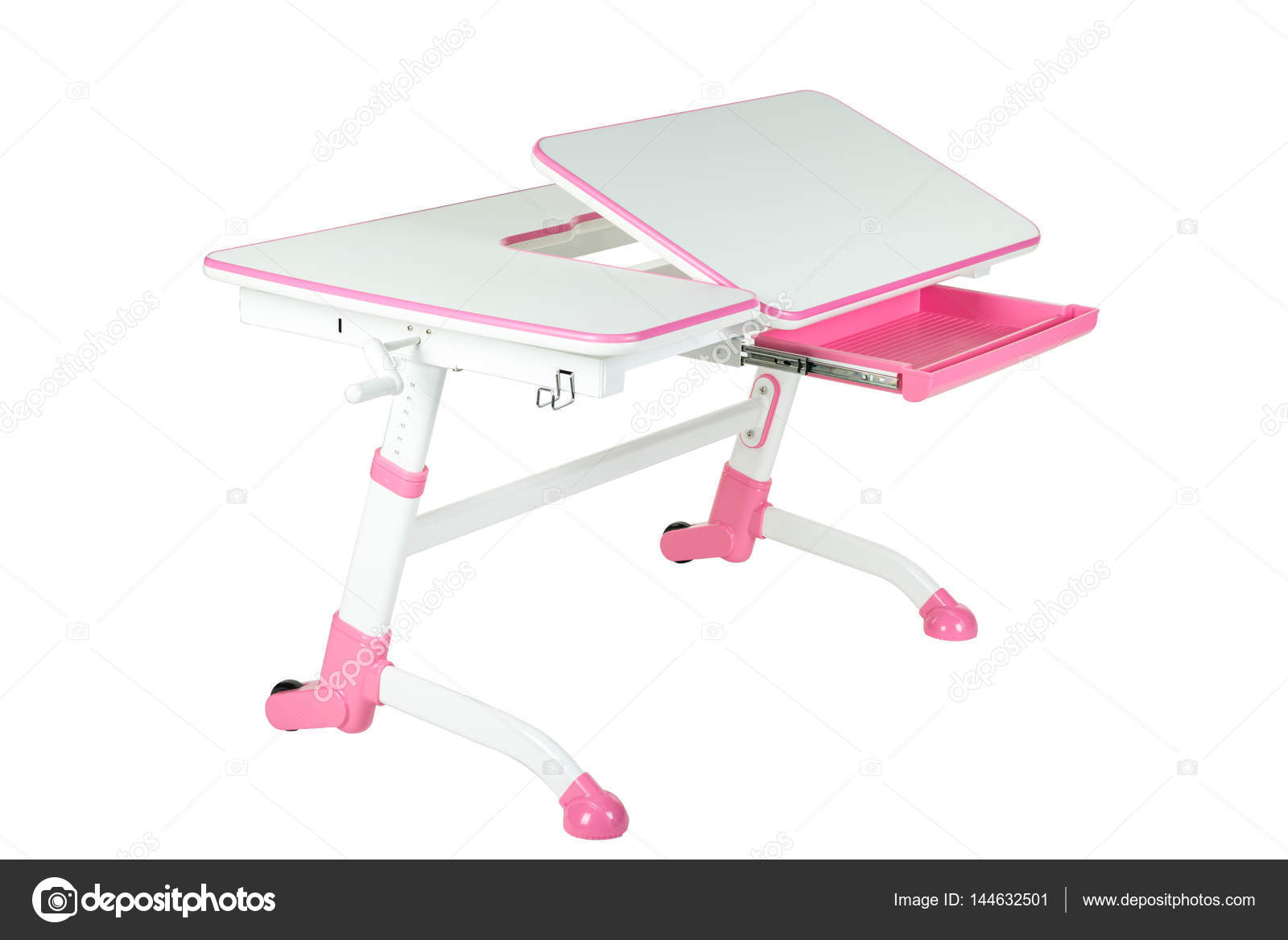 Pink School Desk Stock Photo C Eremey90 144632501
