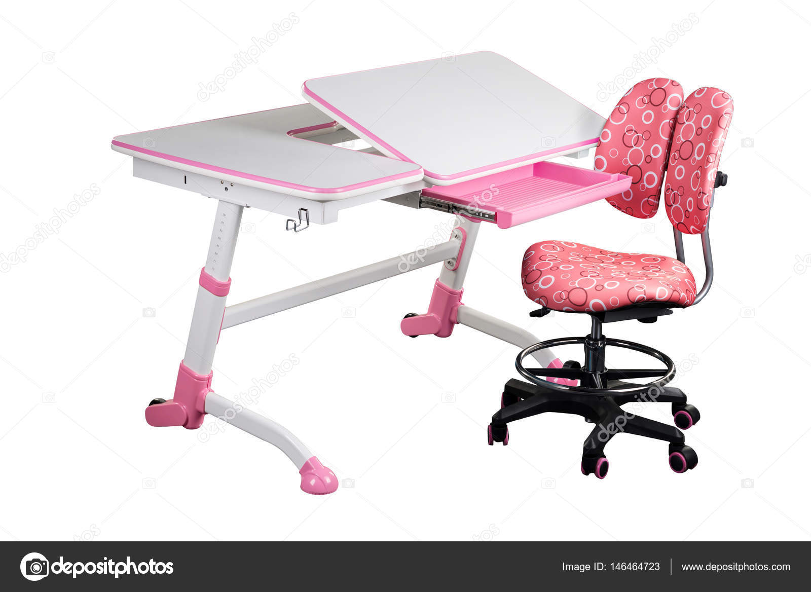 Pink School Desk And Pink Chair Stock Photo C Eremey90 146464723