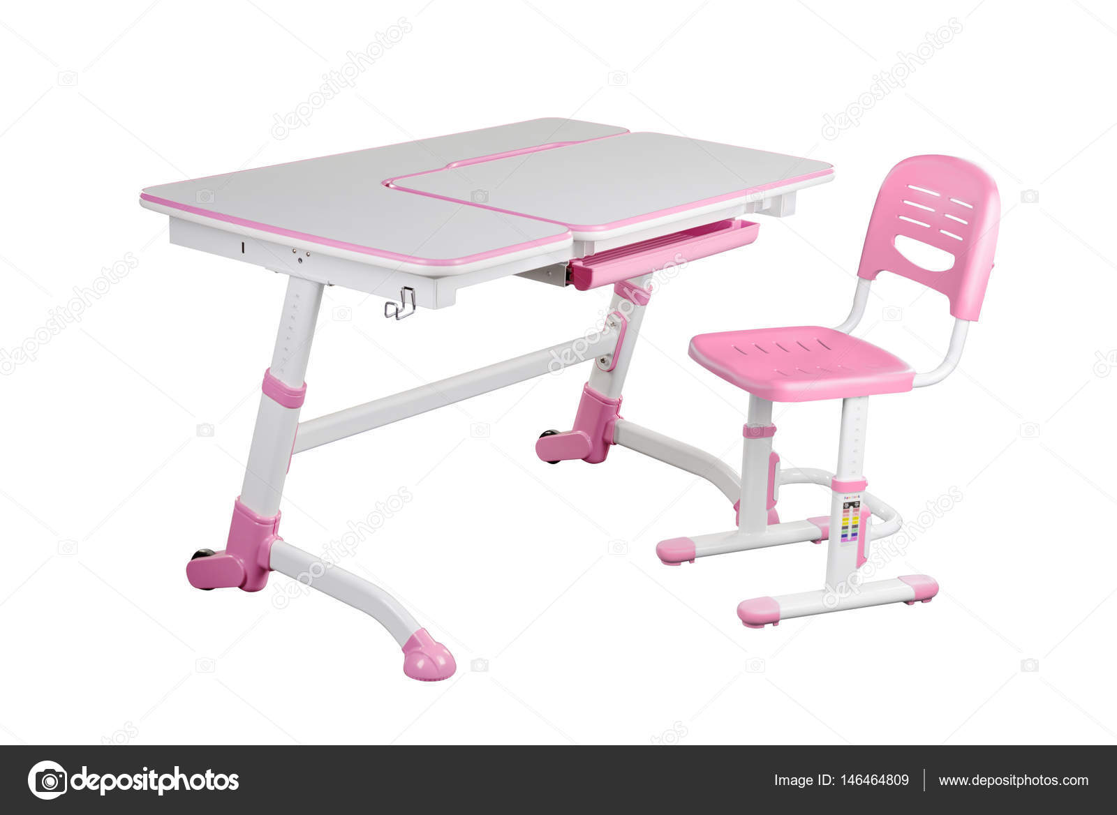 Pink School Desk And Pink Chair Stock Photo C Eremey90 146464809