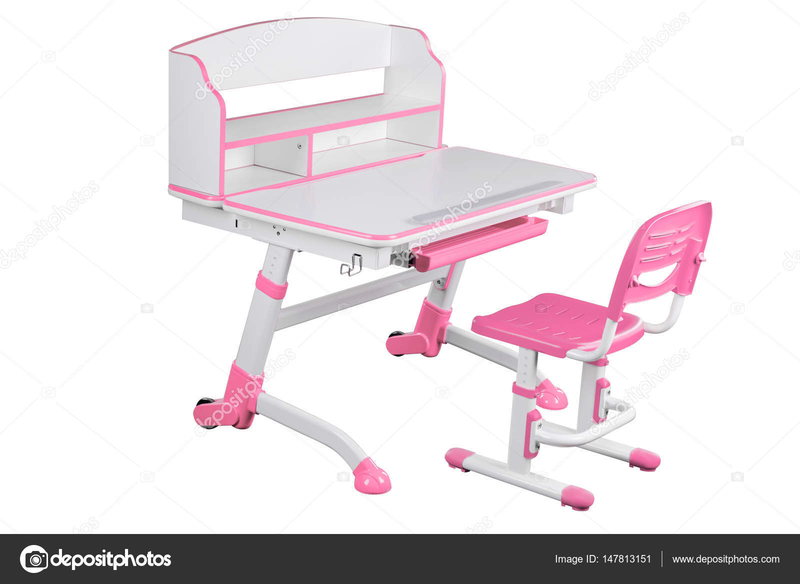 Pink School Desk And Chair Stock Photo Eremey90 147813151 Pink School Desk And Chair Stock Photo