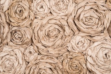 Yatay arka plan kağıt çiçekler