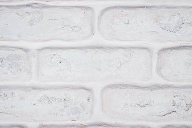 Bir tuğla duvar soyut yatay beyaz arka plan.