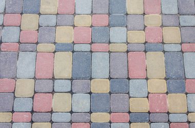 Arka plan doku tüm çerçeve üzerinde kentsel çok renkli döşeme. Yatay Çerçeve