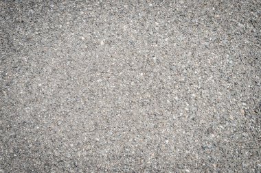 Arka plan, gri asfalt doku tüm çerçeve üzerinde. Yatay Çerçeve