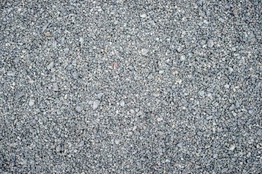 Doğal arka plan. Doku tüm çerçeve üzerinde ince gri çakıl. Yatay çerçeve