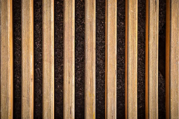 背景。フレーム全体にベンチから光の茶色の板のテクスチャ。水平フレーム — ストック写真