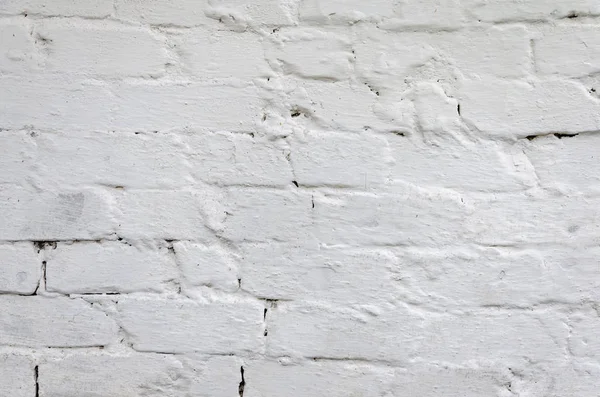 Textura de una vieja pared de ladrillo blanco —  Fotos de Stock