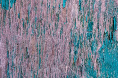 Tüm çerçeve üzerinde ahşap bir gemide soyulması yeşil boya doku