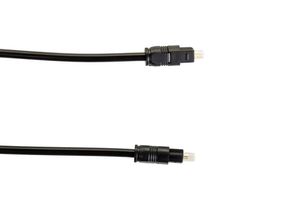 Cable de audio óptico con un conector redondo —  Fotos de Stock