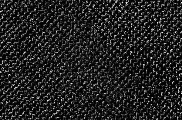 Macro di tessuto nero su tutto il telaio — Foto Stock