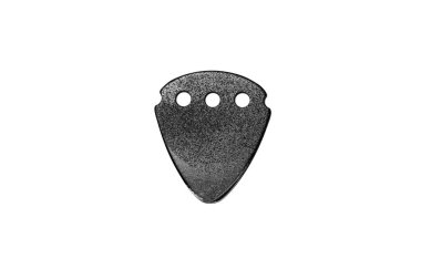 siyah gitar almak beyaz izole arka plan üzerinde