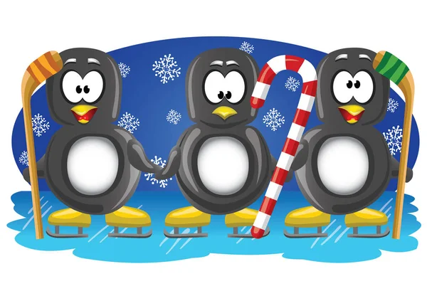 Üç hokey penguenler