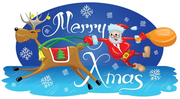 Santa Ren geyiği ile