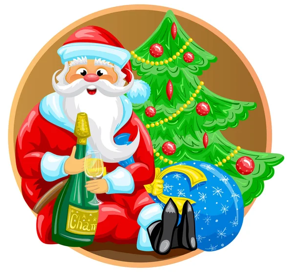 Santa ile şişe